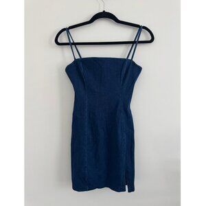 NWT Susana Monaco Dark Denim Slip Dress Small - XS